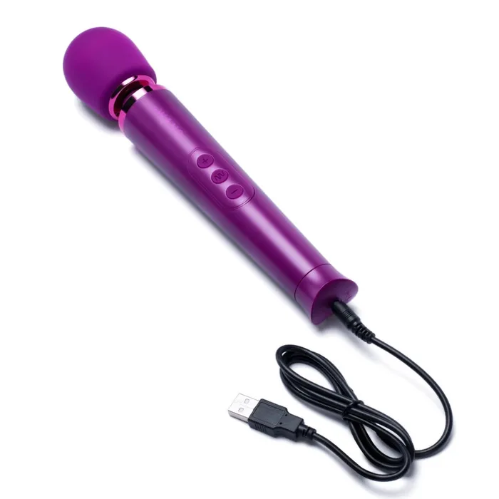 Female Sex Toys Le Wand Le Wand Petite Rechargeable Vibrating Massager Dark Cherry