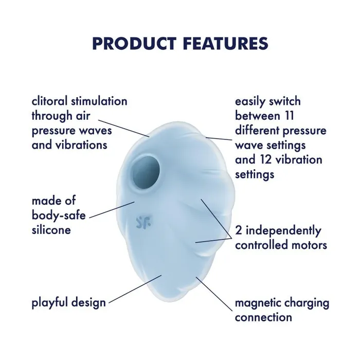 Vibrators Satisfyer Cloud Dancer Blue