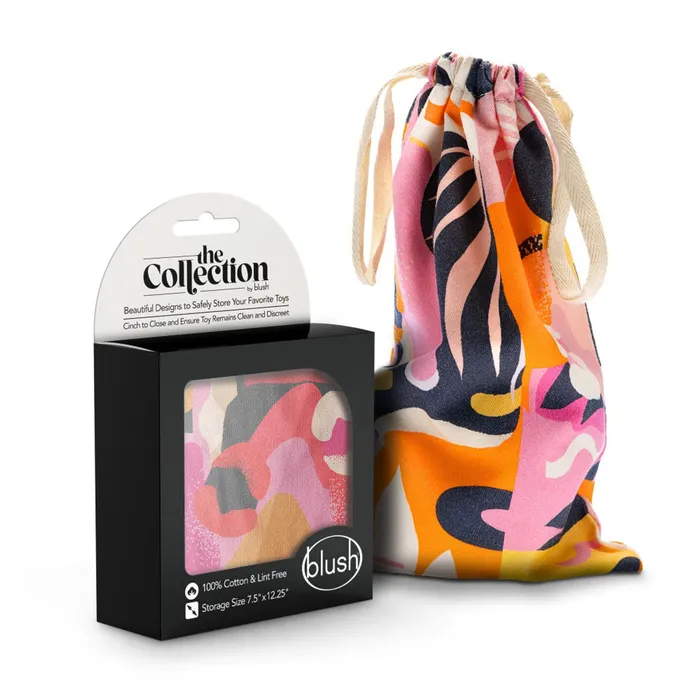 Blush Novelties Vibrators The Collection Burst Cotton Toy Storage Bag