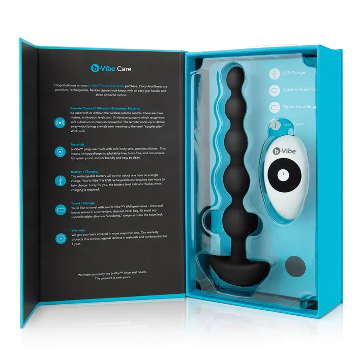 BVibe Cinco Beads Black BVibe Anal BVibe Cinco Beads Black BVibe Anal