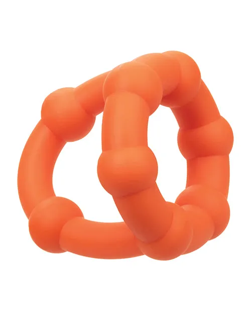 Cal Exotics Male Sex Toys Alpha Liquid Silicone All Star Ring Orange