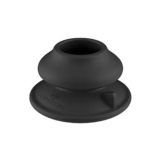 Female Sex Toys Chrystalino Prickly Glass Vibrator With Suction Cup and Remote Rechargeable