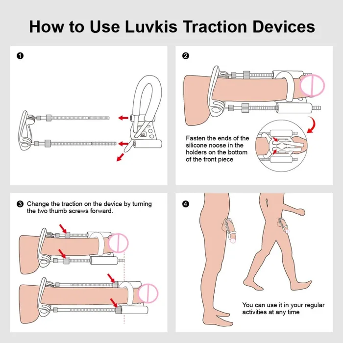 Own Pleasures Male Sex Toys Penis Training Male Enlargement Extender Stretcher
