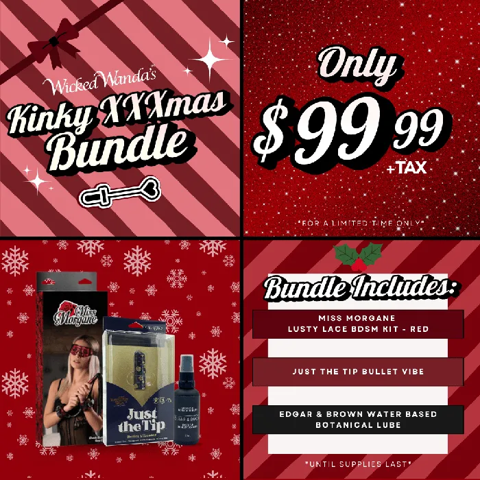 Anal Kinky Bundle Lusty Lace BDSM Kit Red WW INC