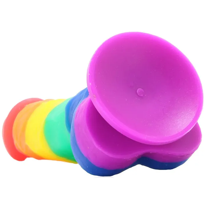 Anal pink cherry ns novelties Colours Pride Edition 5 Inch Silicone Dildo in Rainbow
