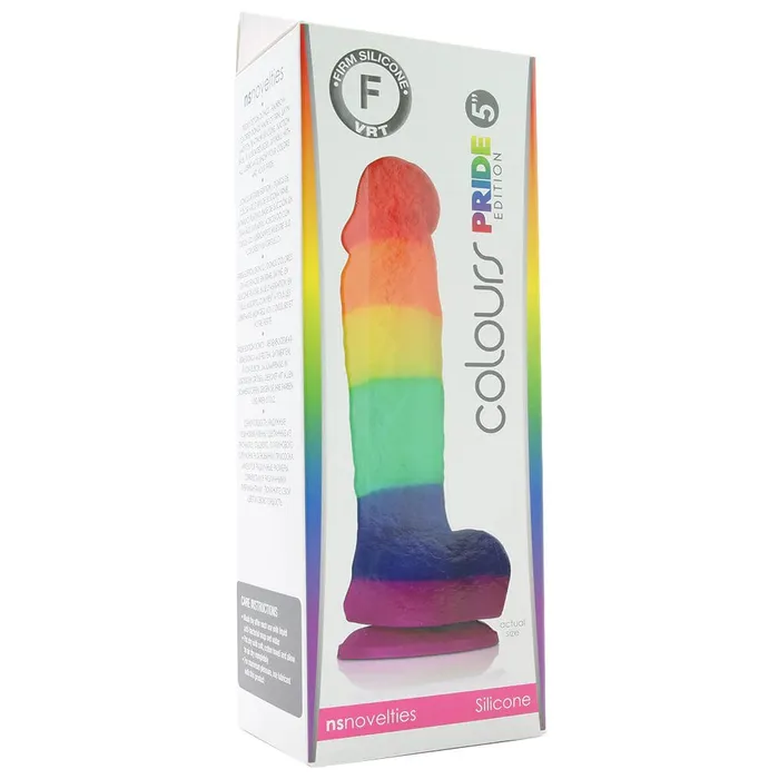Anal pink cherry ns novelties Colours Pride Edition 5 Inch Silicone Dildo in Rainbow