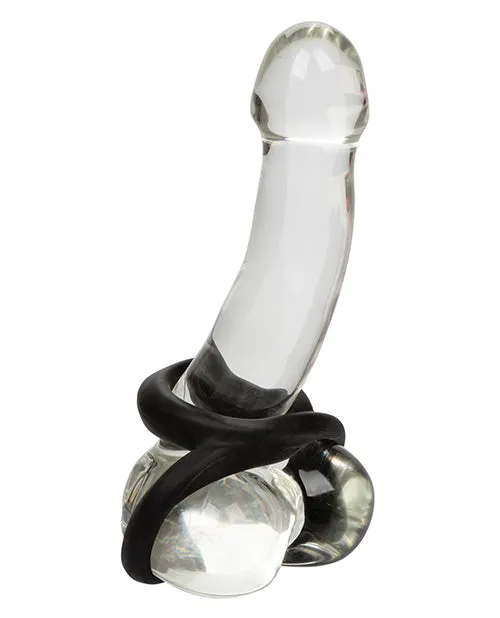 Cal Exotics Ultra Soft Crazy 8 Ring Black Male Sex Toys