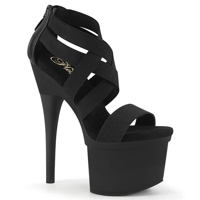 CHASTITY CAGE CO Anal Melancholy B7001 Exotic Sandal Black Faux Leather