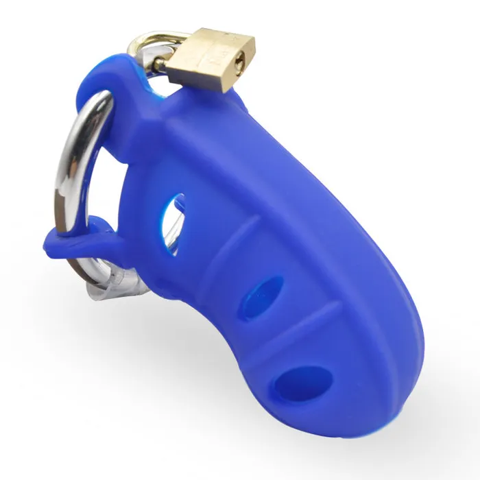 CHASTITY CAGE CO Attitude Adjustment Silicone Chastity Cage Male Sex Toys