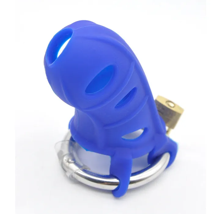 CHASTITY CAGE CO Attitude Adjustment Silicone Chastity Cage Male Sex Toys