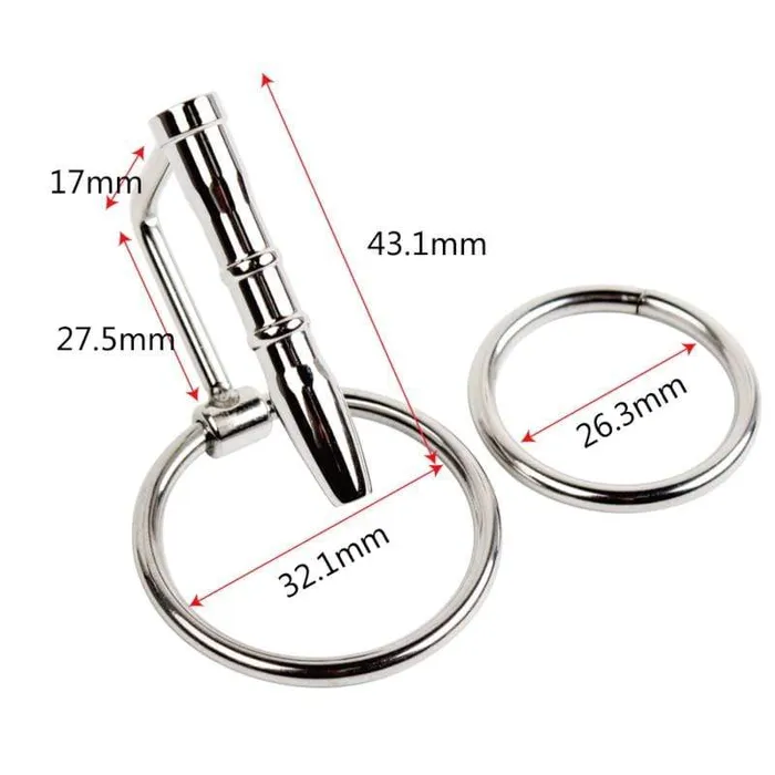 CHASTITY CAGE CO Male Sex Toys Hollow Stainless Steel Penis Plug