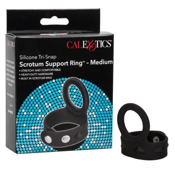 Male Sex Toys Jal Enterprises CalExotics Silicone TriSnap Scrotum Support Ring Medium Male Sex Toys Jal Enterprises CalExotics Silicone TriSnap Scrotum Support Ring Medium