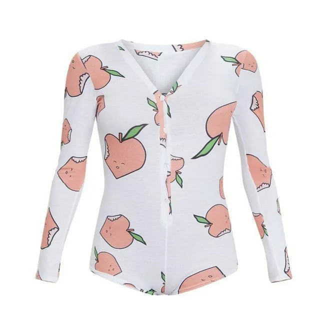 Vibrators Onesies Peachy Babe Onesie Abdl Ddlg Kawaii Clothing House of Dasein