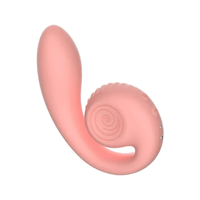 Vibrators Snail Vibe Snail Gizi Compact Ultra Powerful 2 Motor Dual Stimulating Vibrator Pink