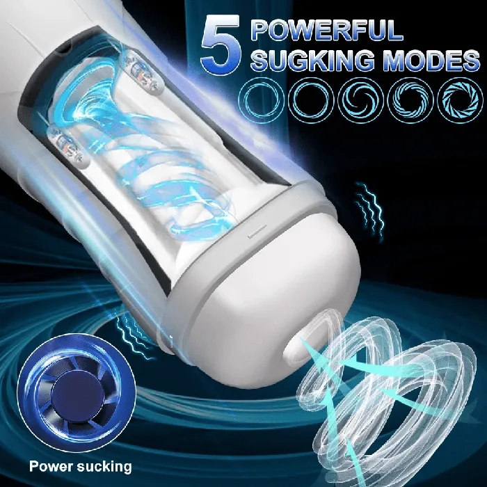 EVEs SECRETS Male Sex Toys Sucking Blowjob Machine Vibration Masturbation Cup for Male