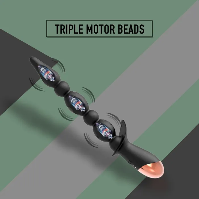 Female Sex Toys FRISKY BUSINESS SG The Quake Powerful Vibrating Beads with 3 Motors