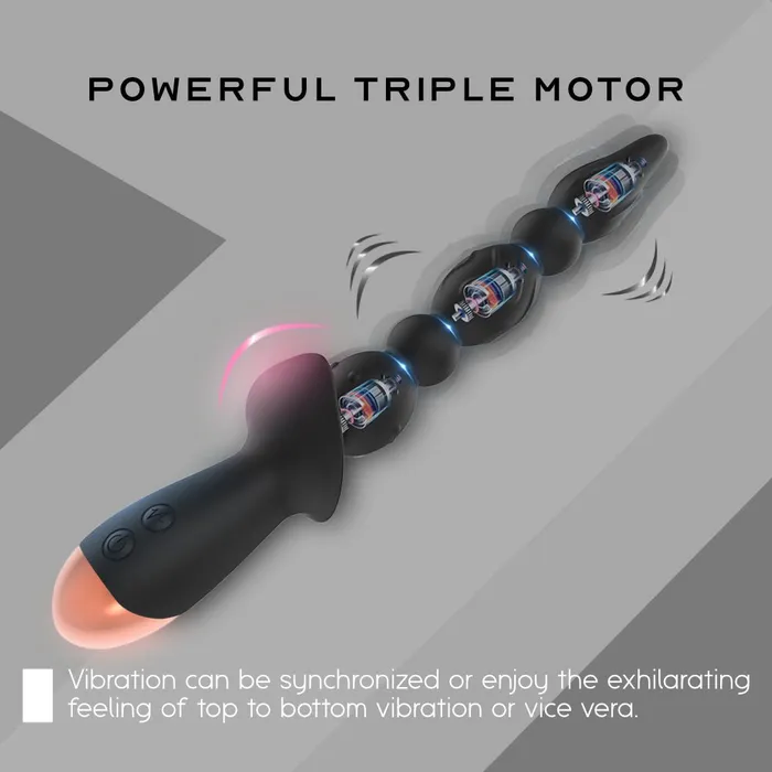 Female Sex Toys FRISKY BUSINESS SG The Quake Powerful Vibrating Beads with 3 Motors