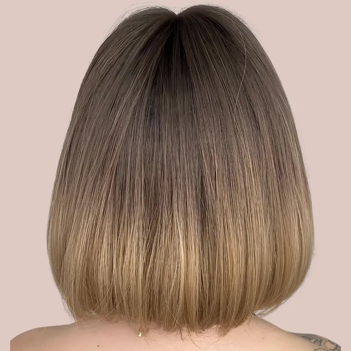 House of Chastity HOC3103 Brown Bob Wig With Straight Fringe Female Sex Toys