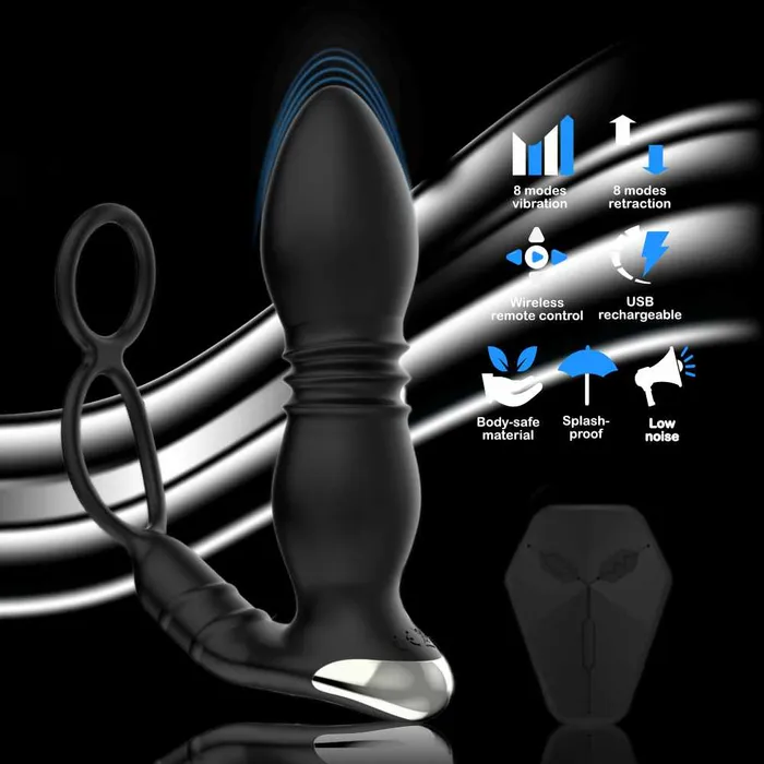 Male Sex Toys FRISKY BUSINESS SG ProFlex Plus Retractable Prostate Massager