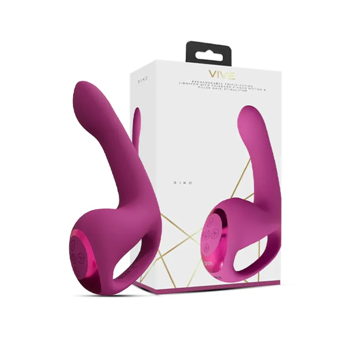 SHOTS Vibrators SHOTS Riko Triple Motor Thumper with Advanced Finger Motion Pulse Wave Stimulator Pink