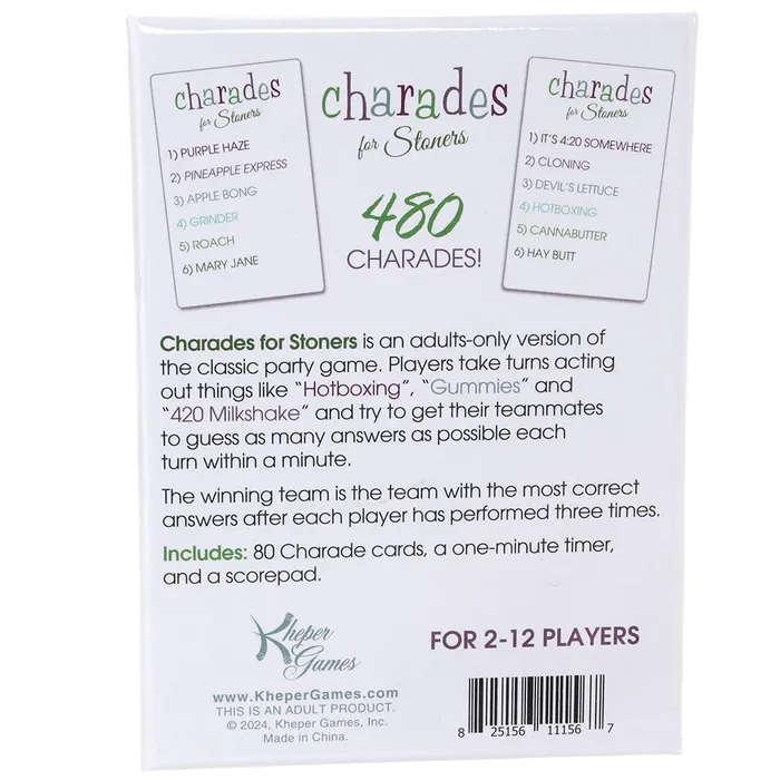 Anal Kheper Games Charades for Stoners