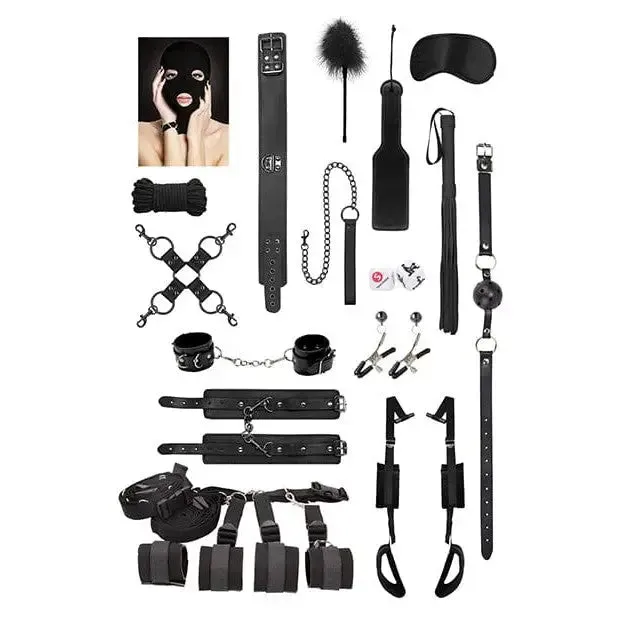 Anal SHOTS AMERICA Shots Advanced Bondage Kit Black Anal SHOTS AMERICA Shots Advanced Bondage Kit Black