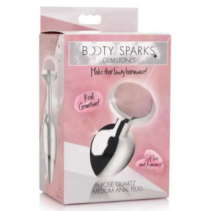 Booty Sparks Booty Sparks Authentic Rose Quartz Gemstone Anal Plug Male Sex Toys