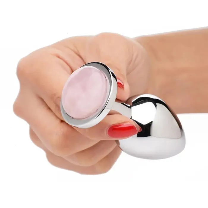 Booty Sparks Booty Sparks Authentic Rose Quartz Gemstone Anal Plug Male Sex Toys