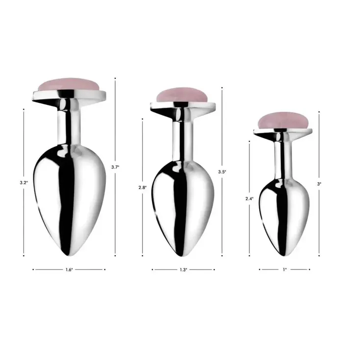 Booty Sparks Booty Sparks Authentic Rose Quartz Gemstone Anal Plug Male Sex Toys