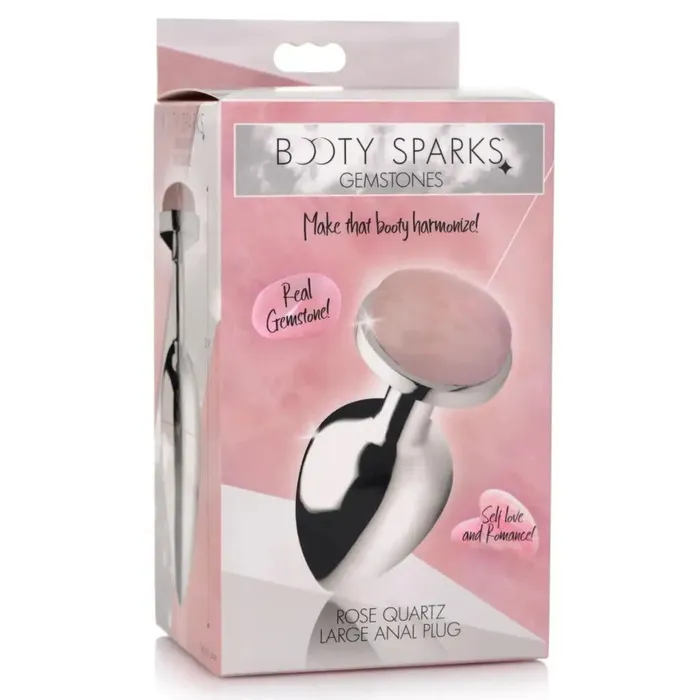 Booty Sparks Booty Sparks Authentic Rose Quartz Gemstone Anal Plug Male Sex Toys