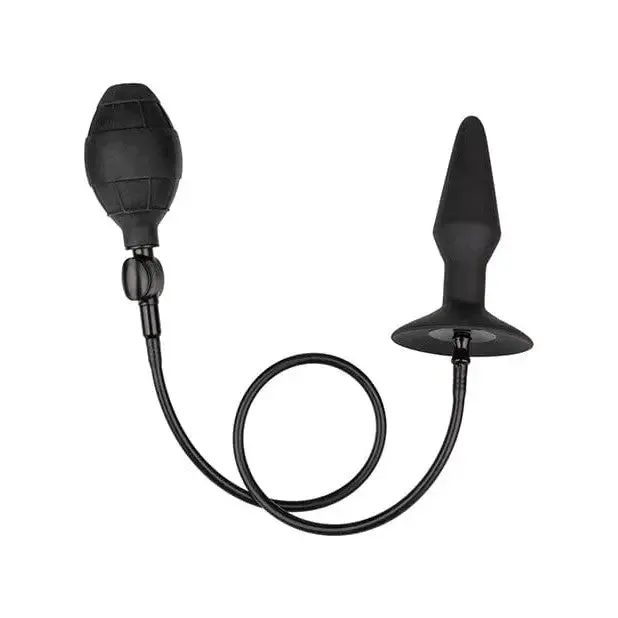 CalExotics Anal Medium Silicone Inflatable Plug Black