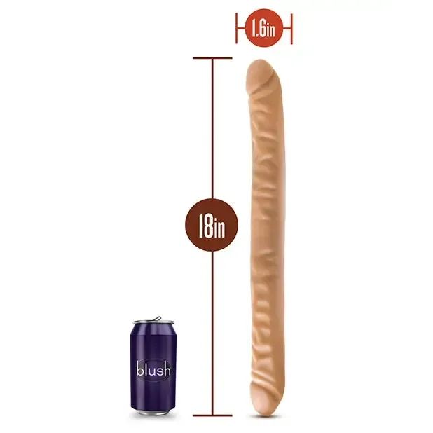 Dildos Blush Dr Skin 18 in Double Dildo Tan Blush Dildos Blush Dr Skin 18 in Double Dildo Tan Blush