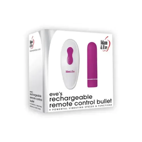 evolv Adam Eve Eves Rechargeable RemoteControlled Bullet Vibrator Fuchsia Female Sex Toys