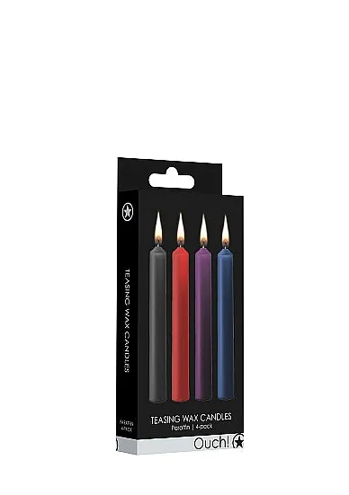 Female Sex Toys HonourSkintwocom Teasing Wax Candles Small 4 Pack Paraffin Mixed Colours