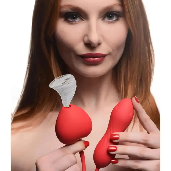 Female Sex Toys inmi 10x Love On Me Suction Clit Stimulator And Vibrating Egg
