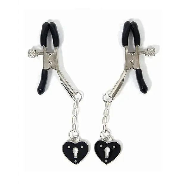 Female Sex Toys Little Genie Sexy AF Nipple Clamps with Hearts Female Sex Toys Little Genie Sexy AF Nipple Clamps with Hearts