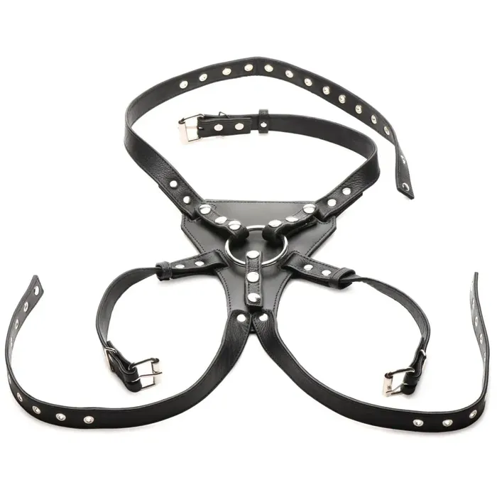 Female Sex Toys Strict Leather Daddy An Li Leather Strapon Harness