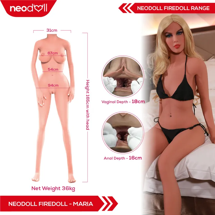 Fire Doll Male Sex Toys Fire Doll Maria Realistic Sex Doll Tongue included 165cm Light Tan