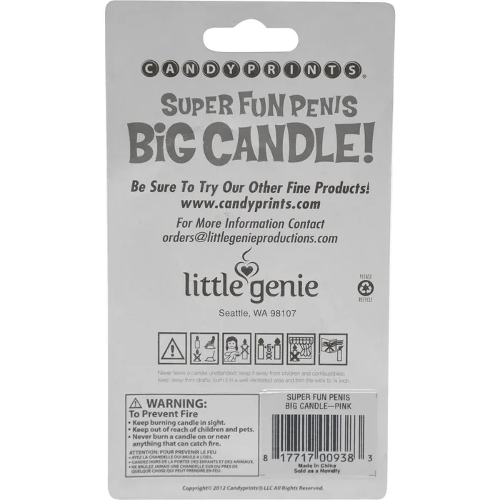 Male Sex Toys Candyprints Candyprints Big Penis Candle