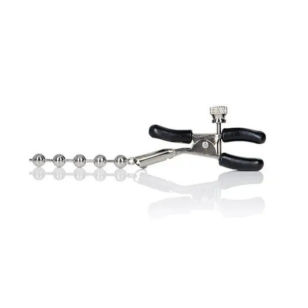 Nipple Play Silver Beaded Nipple Clamps CalExotics Anal