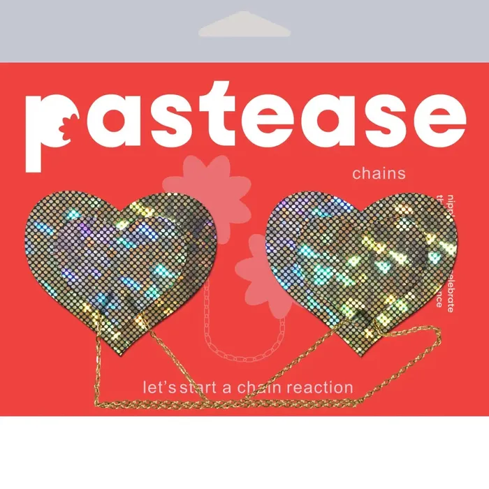 Pastease Anal Gold Shattered Disco Ball Heart W Gold Chains Pasties Pastease Anal Gold Shattered Disco Ball Heart W Gold Chains Pasties