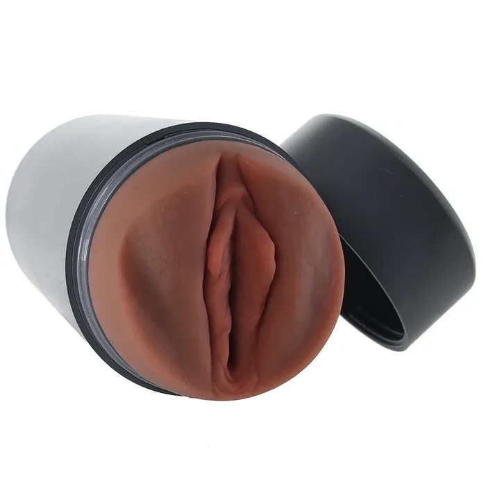 Pipedream Male Sex Toys PDX Plus Grey Fck Flask Discreet Stroker in Brown