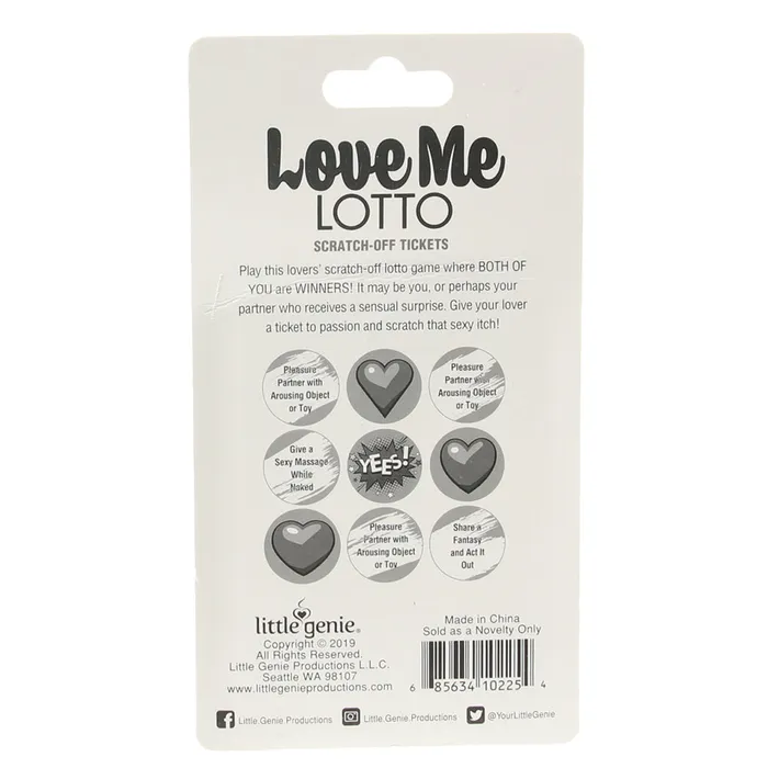 Vibrators Love Me Lotto Scratch Card Little Genie Vibrators Love Me Lotto Scratch Card Little Genie