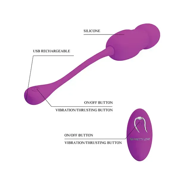 Vibrators Pretty Love Pretty Love Callieri Remote Thrusting Egg Fuchsia Vibrators Pretty Love Pretty Love Callieri Remote Thrusting Egg Fuchsia