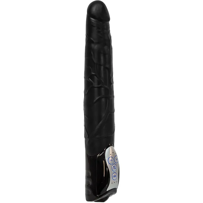 Vibrators Seven Creations Seven Creations Long John Thrusting Vibrator 11 Black