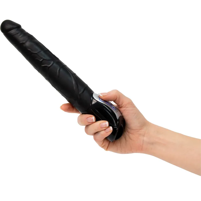 Vibrators Seven Creations Seven Creations Long John Thrusting Vibrator 11 Black