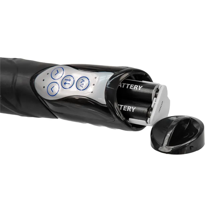 Vibrators Seven Creations Seven Creations Long John Thrusting Vibrator 11 Black