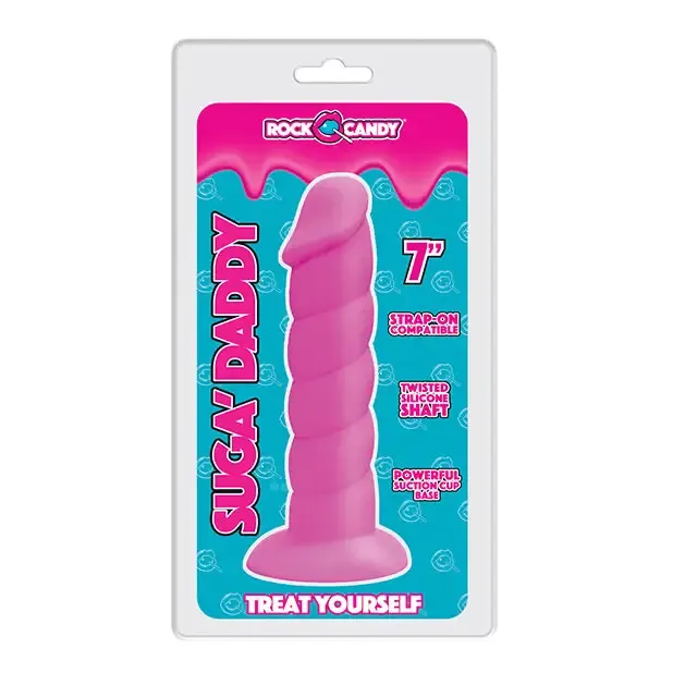 Vibrators SugaDaddy 7in Pink Rock Candy Vibrators SugaDaddy 7in Pink Rock Candy