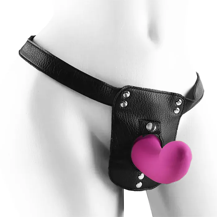 XR Brands Female Sex Toys Strap U Double Take Vibrating Dildo Harness