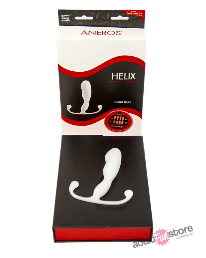 Anal Aneros Helix Trident Prostate Massager White Aneros